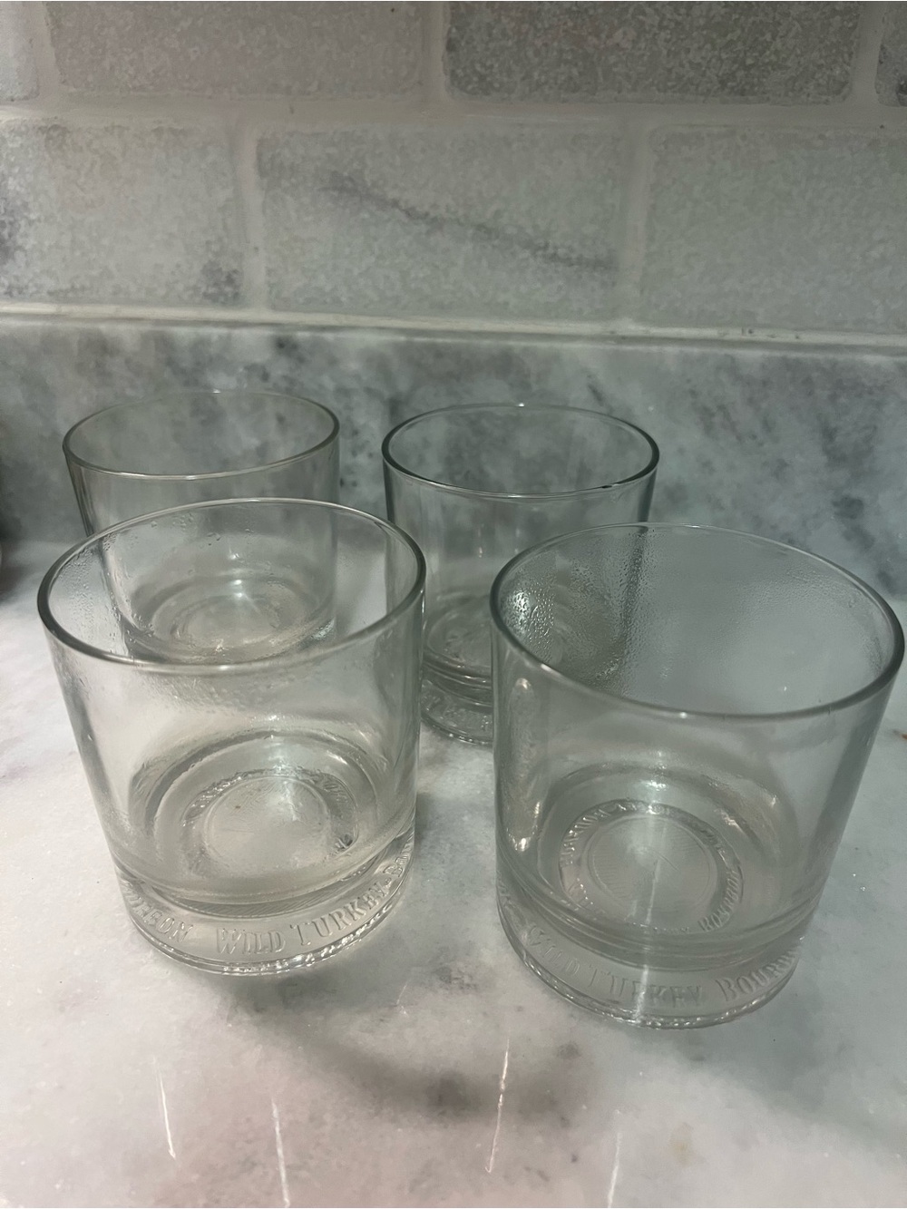 Wild Turkey Bourbon Clear Glass Tumbler Set - 4 Pack